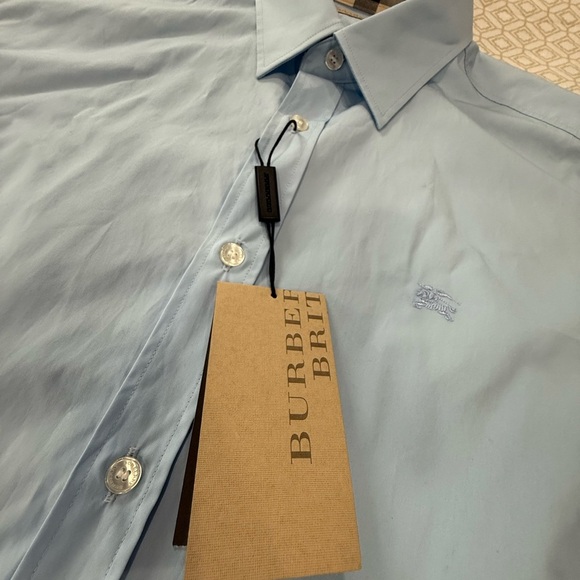 BURBERRY BRIT Men's Blue Shirt - Picture 3 of 14